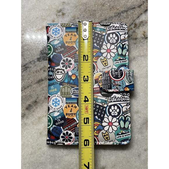 Life is Good Passport Wallet Cover Case Protects Passport Documents - Picture 5 of 6